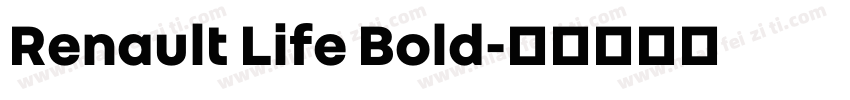 Renault Life Bold字体转换